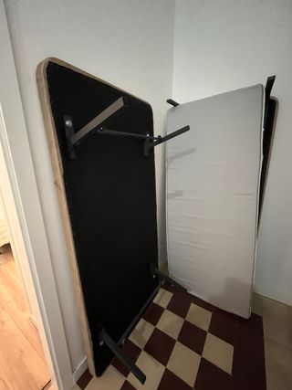 Cama nido beige y marrón