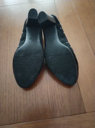 Zapatos Pitillos Piel Ante Charol Mujer Talla 36