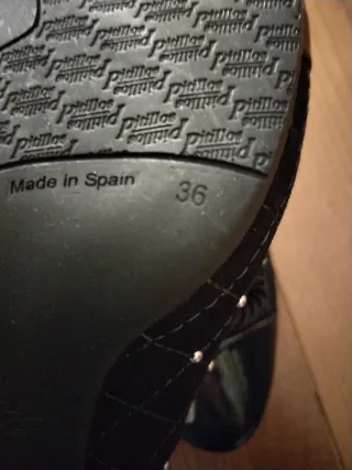 Zapatos Pitillos Piel Ante Charol Mujer Talla 36