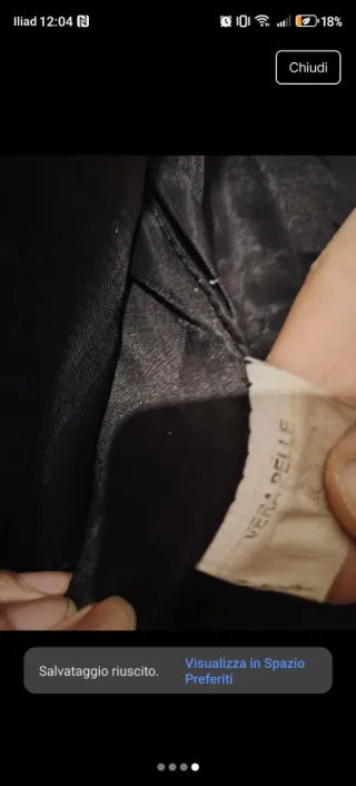 Giacca vera pelle nera taglia 40