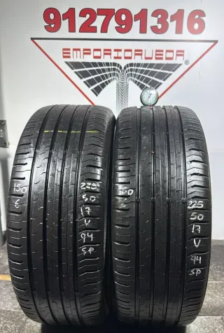 225 50 17 V CONTINENTAL RUEDA AL 90% VIDA UTIL