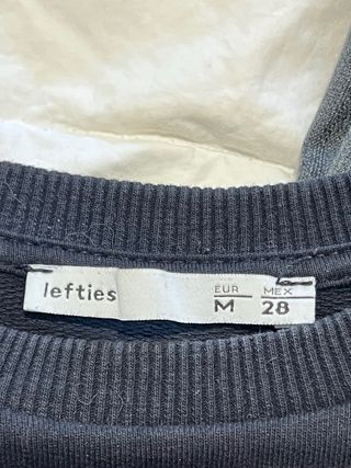 Sudadera Lefties Negra Talla M