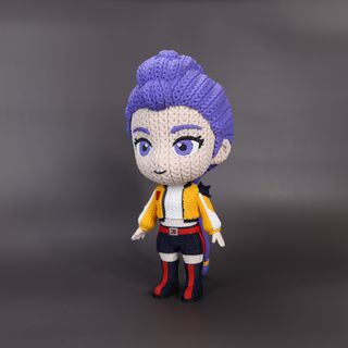 Figura PREMIUM 3D - Efecto Crochet Multicolor XL