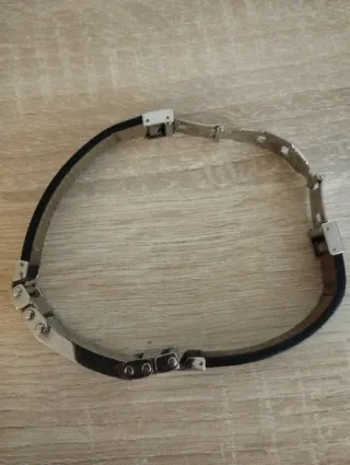 Pulsera Lotus Negra y Plateada