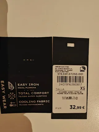 Camisa Easy Wear Easy Iron Hombre Blanca