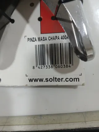 Pinza Masa Chapa 400A Solter