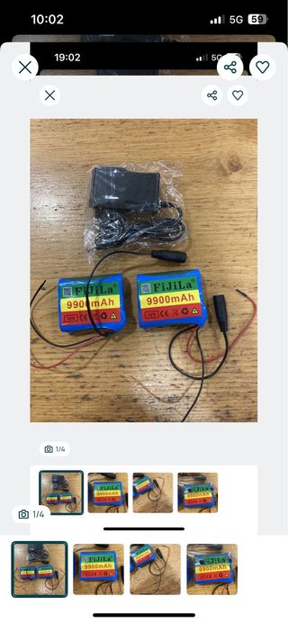 Pack 2 Baterias 9900mAh 12V + Carregador