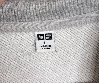 Sudadera Uniqlo Gris Media Cremallera