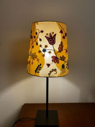 Pantalla Lámpara Ikea Alfhild Fägel Bordada