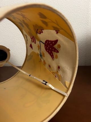 Pantalla Lámpara Ikea Alfhild Fägel Bordada