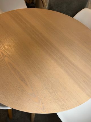 Mesa redonda madera comedor cocina