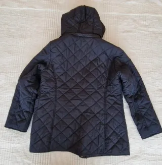 Abrigo acolchado azul mujer