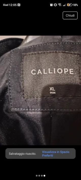 Giubbino scamosciato uomo Calliope