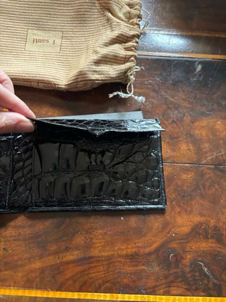 Portafoglio L.Santi nero coccodrillo