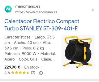 Calentador STANLEY ST-309-401-E