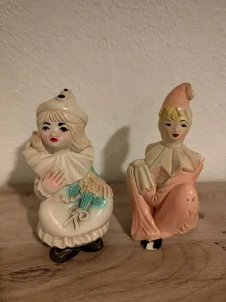 Figuras vintage arlquines años 50