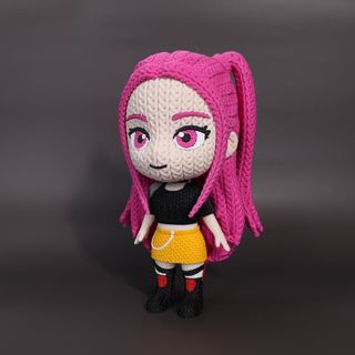 Figura PREMIUM 3D - Efecto Crochet Multicolor XL