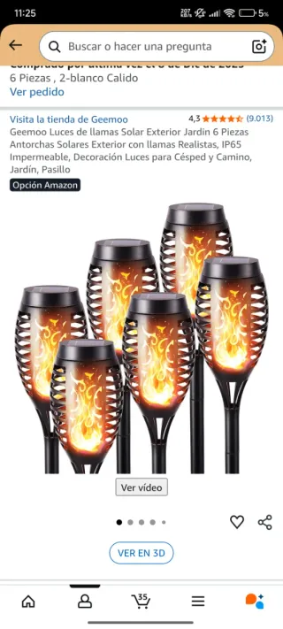 Antorchas Solares LED x6