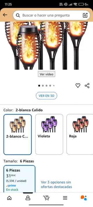 Antorchas Solares LED x6