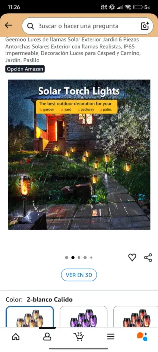 Antorchas Solares LED x6