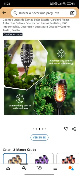 Antorchas Solares LED x6