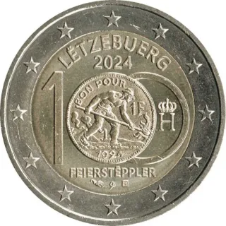 2x 2 Euros Luxemburgo 2024 Conmemorativa