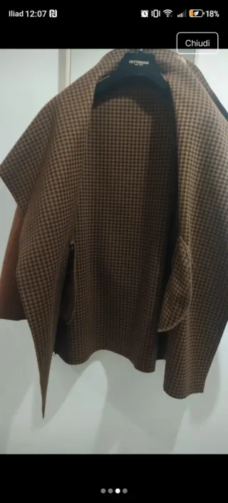 Cappottino in panno marrone