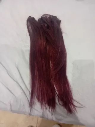 Extensiones de pelo natural adhesivas