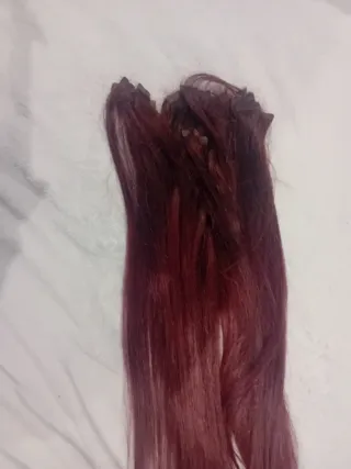 Extensiones de pelo natural adhesivas