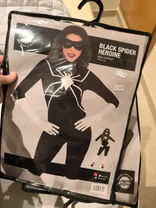 Disfraz Mujer Araña Negra Talla M/L