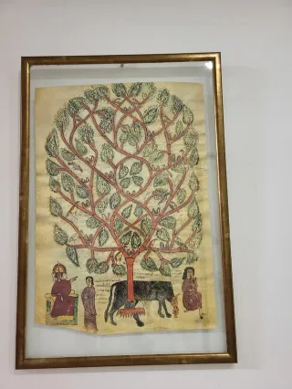 Lámina Medieval enmarcada Árbol de la Vida