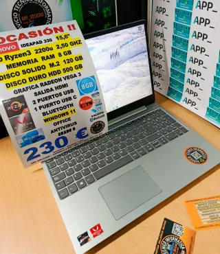 Lenovo Ideapad 330 Portátil 15,6 AMD Ryzen 3