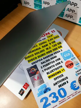 Lenovo Ideapad 330 Portátil 15,6 AMD Ryzen 3