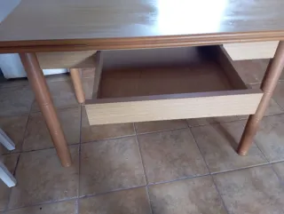 Mesa de cocina extensible madera