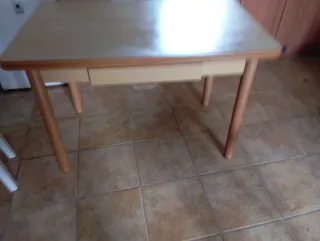 Mesa de cocina extensible madera