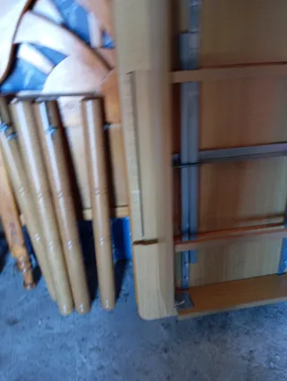 Mesa de cocina nueva, extensible madera