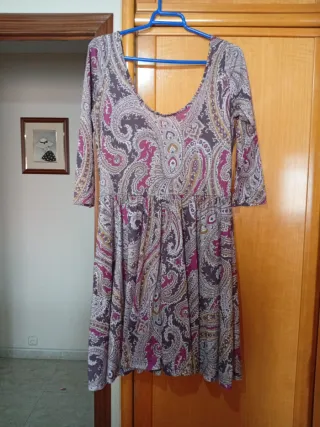 Vestido estampado paisley