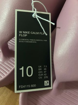 Nike Calm Flip Flop Rosa Tg 42