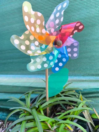 Molinetes de jardín multicolor