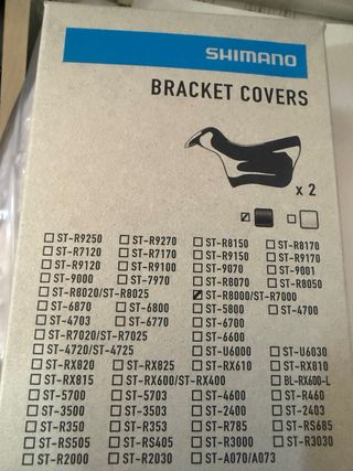 Fodere in gomma per leve cambio Shimano Ultegra