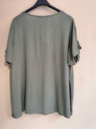 Blusa verde kaki mujer talla S