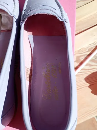 Mocasines Castellano Piel Lavanda Talla 38