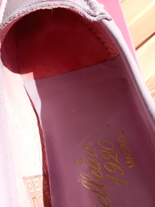 Mocasines Castellano Piel Lavanda Talla 38