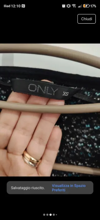 Giacchino in morbido filato taglia xs/42