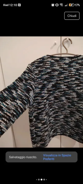 Giacchino in morbido filato taglia xs/42