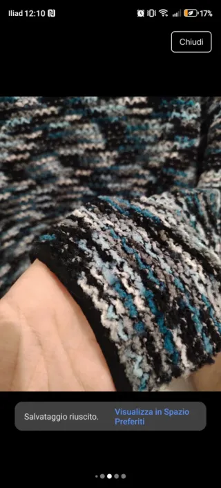 Giacchino in morbido filato taglia xs/42