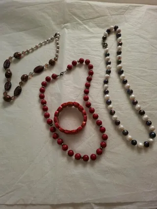 Conjunto Bisutería Collares y Pulsera