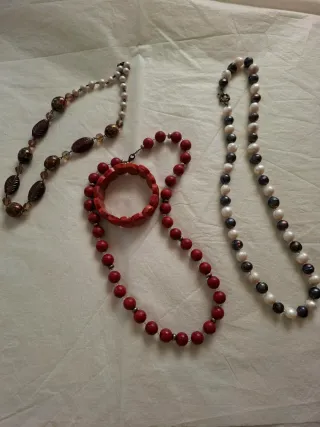 Conjunto Bisutería Collares y Pulsera