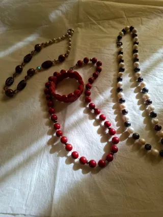 Conjunto Bisutería Collares y Pulsera