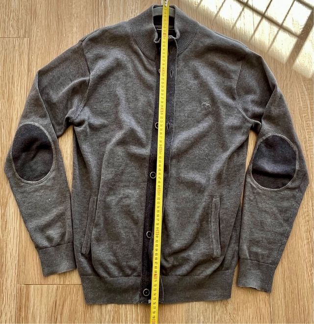 Cárdigan gris/azul hombre